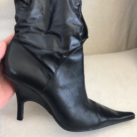 Diba Brazilian Genuine Leather 3.5” High Heel Boots Women’s Size 7.5 - Picture 9 of 17